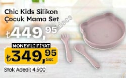 Chic Kids Silikon Çocuk Mama Set 