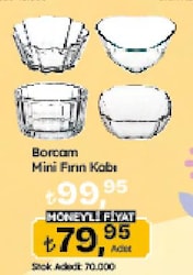 Paşabahçe Borcam Mini Fırın Kabı 