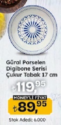 Güral Porselen Digibone Serisi Çukur Tabak 17 cm
