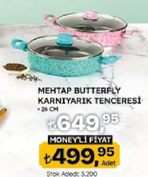 Mehtap Karnıyarık Tenceresi Butterfly 26 cm
