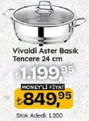 Vivaldi Aster Basık Tencere 24 cm