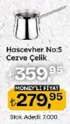 Hascevher No:5 Cezve Çelik