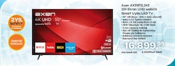Axen AX55FIL243 4K Ultra HD 55' 140 Ekran Uydu Alıcılı webOS Smart LED TV