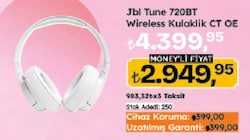 JBL Tune 720BT Kulak Üstü Bluetooth Kulaklık