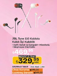 JBL T110 Kablolu Kulak İçi Kulaklık