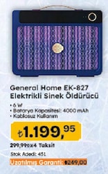General Home EK-827 2x3 W UV Elektrikli Sinek Öldürücü