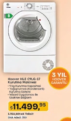 Hoover HLE C9LG-17 9 kg Çamaşır Kurutma Makinesi