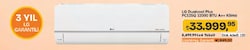 LG Dualcool Plus PC12SQ 12000 BTU A++ Inverter Duvar Tipi Klima