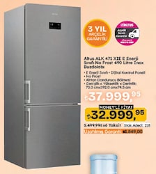 Altus ALK 471 XIE Kombi No Frost Buzdolabı