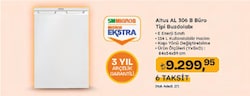 Altus AL 306 B Tezgah Altı Mini Buzdolabı
