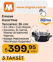 Emaye Kızartma Tenceresi 26 cm