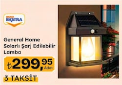 General Home Solarlı Şarj Edilebilir Lamba