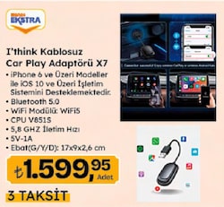 i'think Kablosuz Car Play Adaptörü X7