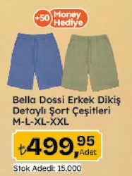 Bella Dossi Erkek Dikiş Detaylı Şort Çeşitleri