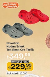 Novelido Kadın/Erkek Tek Renk Crx Terlik