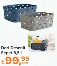 Deri Desenli Sepet 8.5 l