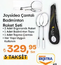 Joysidea Çantalı Radminton Raket Seti 