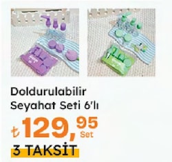 Doldurulabilir Seyahat Seti 6'lı