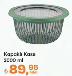 Kapaklı Kase 2000 ml 