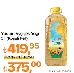 Yudum Ayçiçek Yağı 5 lt Pet