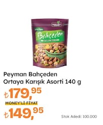 Peyman Bahçeden Ortaya Karışık Asorti Kuruyemiş 140 gr
