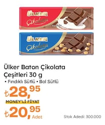 Ülker Bitter Baton Çikolata 30 gr
