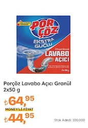 Porçöz Granül Lavabo Açıcı 2x50 gr