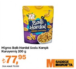 Migros Ballı Hardal Soslu Karışık Kuruyemiş 200 gr