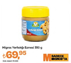 Migros Yerfıstığı Ezmesi 350 gr