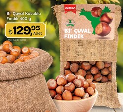 Bi' Çuval Kabuklu Fındık 400 gr
