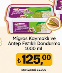 Migros Kaymaklı & Antep Fıstıklı Dondurma 1 lt
