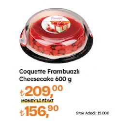 Coquette Frambuazlı Cheesecake 600 gr