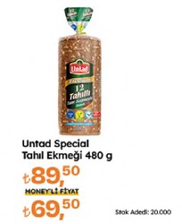 Untad Premium 480 gr 12 Tahıllı Ekmek