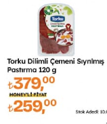 Torku 120 gr Dilimli Çemeni Sıyrılmış Pastırma