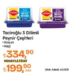 Taciroğlu 450 gr 3 Dilimli Keçi Beyaz Peynir