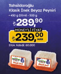 Tahsildaroğlu Klasik 500 gr İnek Beyaz Peyniri
