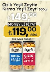 taneli Yeşil Çizik Zeytin 300gr