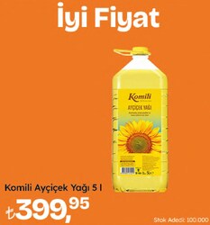 Yudum Ayçiçek Yağı 5 lt Pet