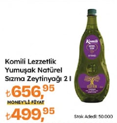 Komili Ege Lezzetlik Yumuşak Natürel Sızma Zeytinyağı 2 lt