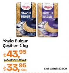 Yayla Pilavlık Bulgur 1 kg