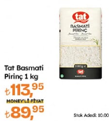 Tat Bakliyat 1 kg Basmati Pirinç