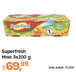 SuperFresh Konserve Mısır 3x200 gr