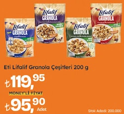 Eti Lifalif 4 Tahıllı Granola 200 gr