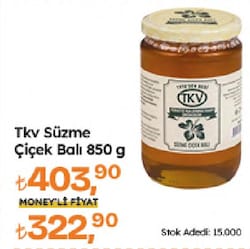 TKV 850 gr Süzme Çiçek Balı