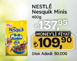 Nesquik Minis Çikolatalı Kahvaltılık Mısır Gevreği 400 gr