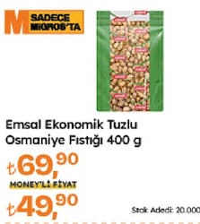 Emsal Tuzlu Osmaniye Fıstığı 400 gr
