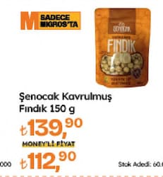 Şenocak Kavrulmuş Fındık 150 gr