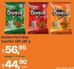 Doritos Nacho Peynirli Parti Boy Cips 185 gr