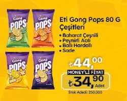 Eti Gong Pops Mısır ve Pirinç Patlağı 80 gr