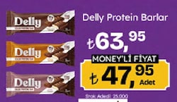 Delly Beyaz Çikolata ve Kurabiyeli 40 gr Protein Bar